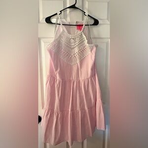 Lilly Pulitzer Pink and White Casual Dress